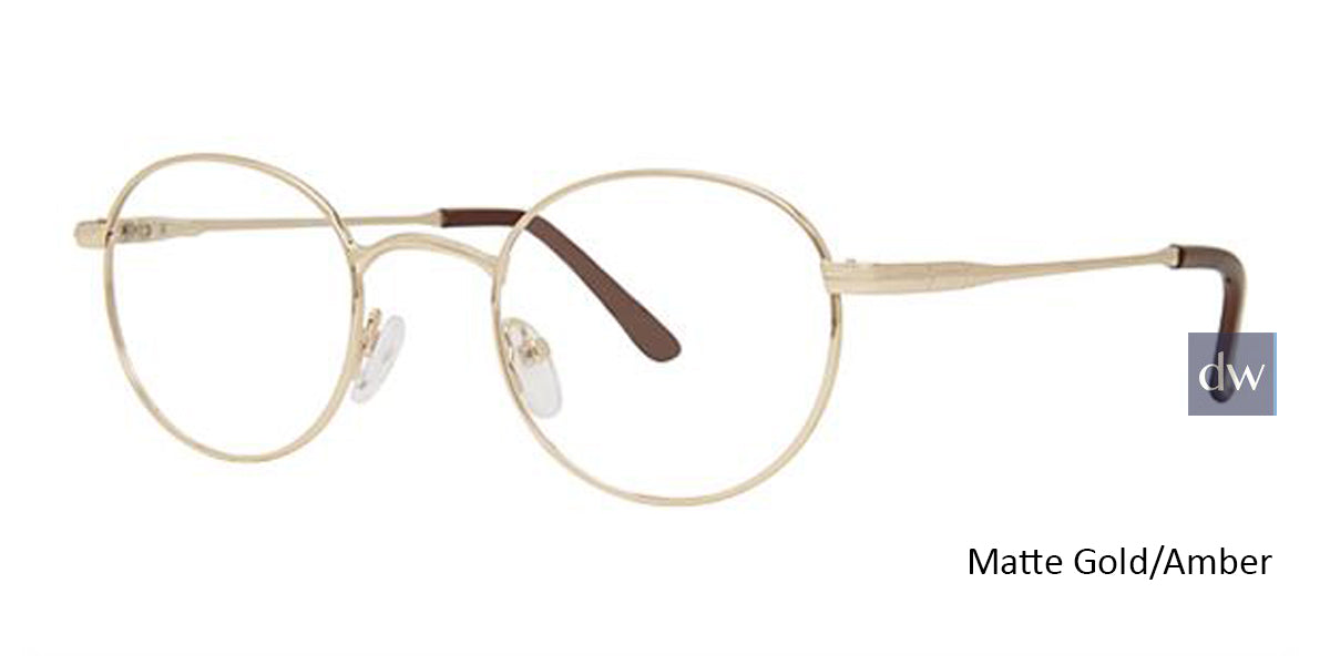Matte Gold/Amber Parade Q Series 1626 Eyeglasses