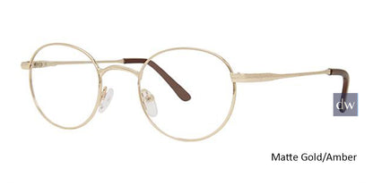 Matte Gold/Amber Parade Q Series 1626 Eyeglasses