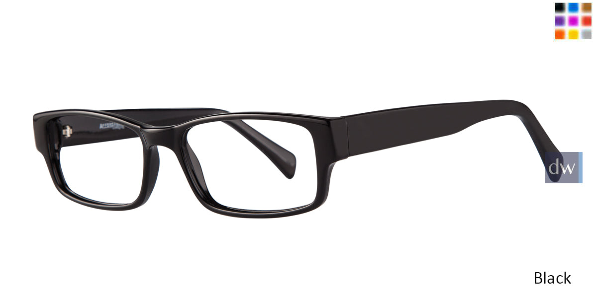 Black Affordable Designs Reagan Eyeglasses.