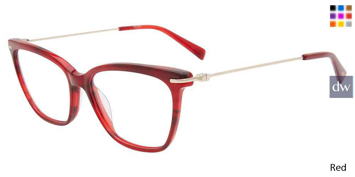 STRIATED-BURGUNDY--01FW Tumi VTU511 Eyeglasses