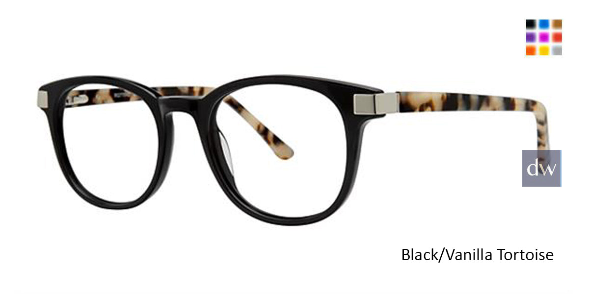 Black/Vanilla Tortoise Romeo Gigli 77042 Eyeglasses.