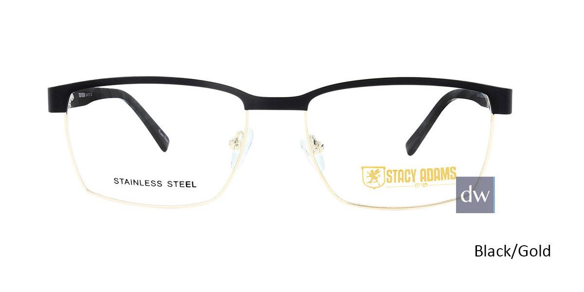 Black/Gold STACY ADAMS 1101 Eyeglasses