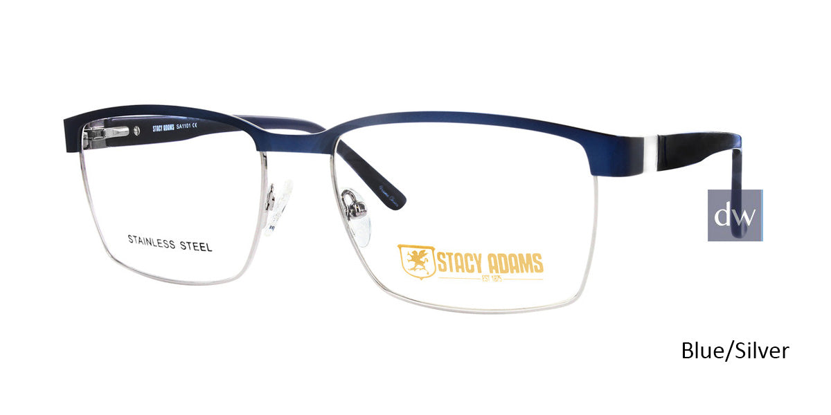 Blue/Silver STACY ADAMS 1101 Eyeglasses