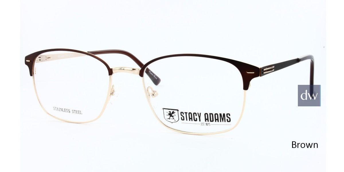 Brown STACY ADAMS 1102 Eyeglasses