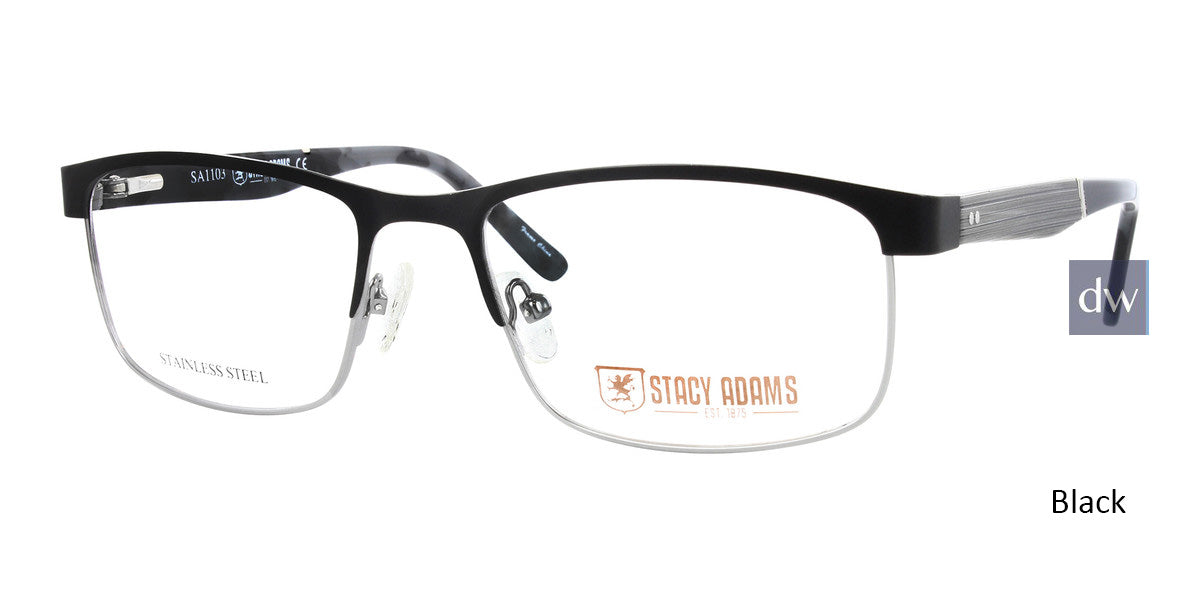 Black STACY ADAMS 1103 Eyeglasses
