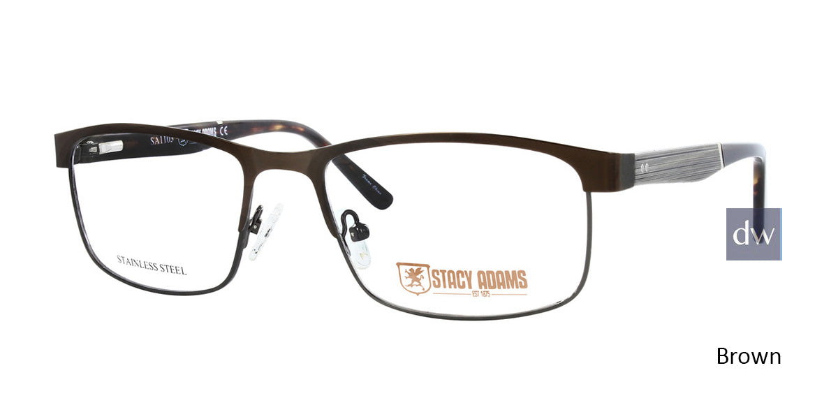 Brown STACY ADAMS 1103 Eyeglasses
