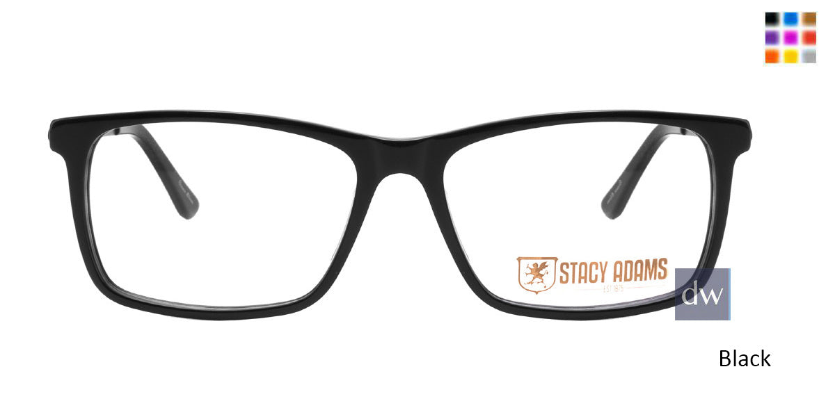 Black STACY ADAMS 1104 Eyeglasses