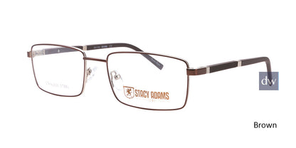Brown STACY ADAMS 1109 Eyeglasses
