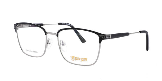 Black/Gunmetal STACY ADAMS 1114 Eyeglasses