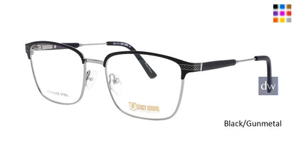 Black/Gunmetal STACY ADAMS 1114 Eyeglasses