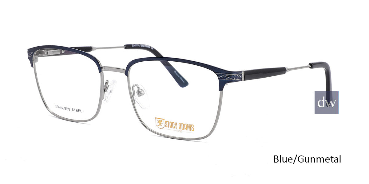 Blue/Gunmetal STACY ADAMS 1114 Eyeglasses