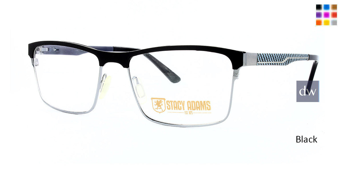 Black STACY ADAMS 1115 Eyeglasses