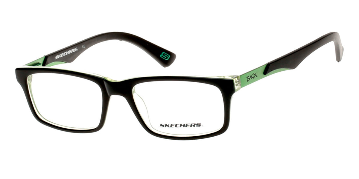 Shiny Black Skechers SE1095 Eyeglasses - Teenager.