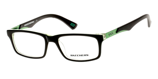 Shiny Black Skechers SE1095 Eyeglasses - Teenager.