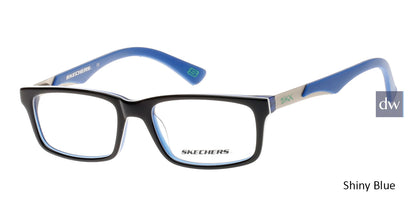 Shiny Blue Skechers SE1095 Eyeglasses - Teenager.