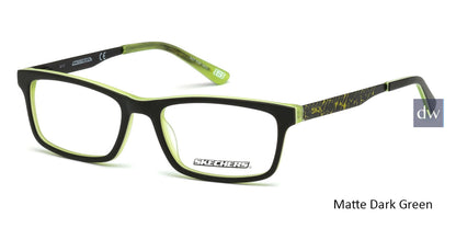Matte Dark Green Skechers SE1150 Eyeglasses.