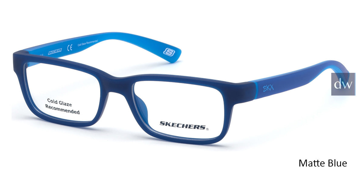 Matte Blue Skechers SE1157 Eyeglasses.