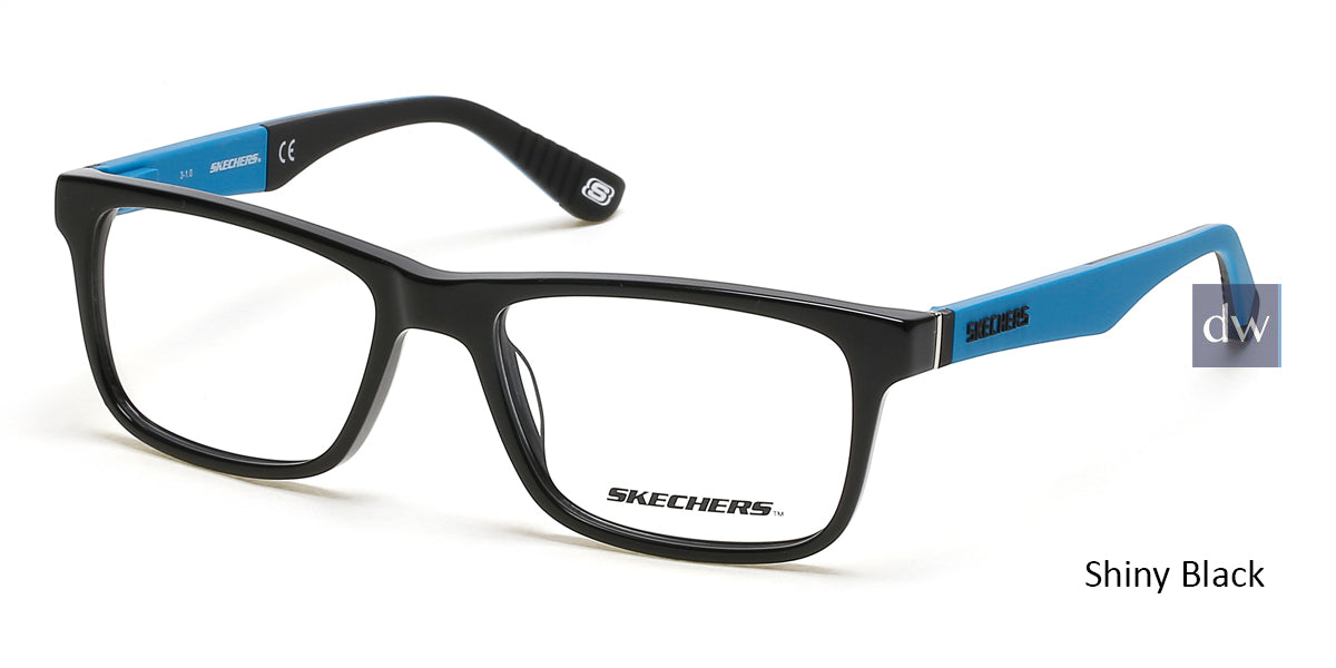 Shiny Black Skechers SE1158 Eyeglasses