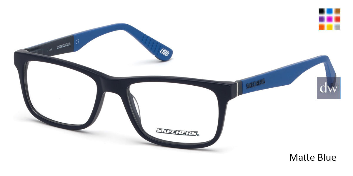 Matte Blue Skechers SE1158 Eyeglasses.