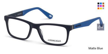Matte Blue Skechers SE1158 Eyeglasses.