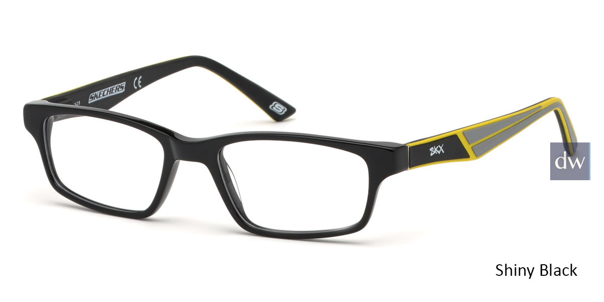 Shiny Black Skechers SE1161 Eyeglasses.