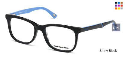 Shiny Black Skechers SE1166 Eyeglasses