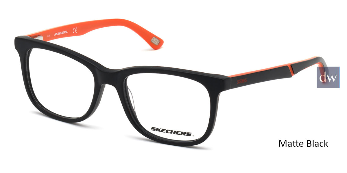 Matte Black Skechers SE1166 Eyeglasses