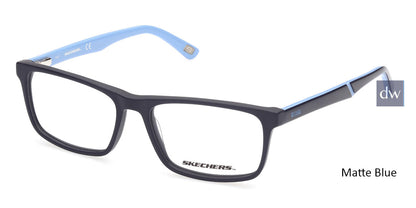 Matte Blue Skechers SE1169 Eyeglasses