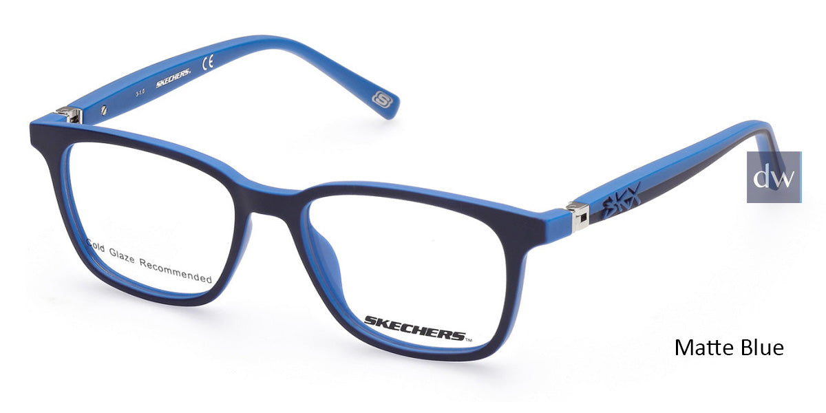 Matte Blue Skechers SE1174 Eyeglasses - Teenager