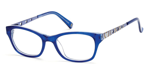 Shiny Blue Skechers SE1601 Eyeglasses.