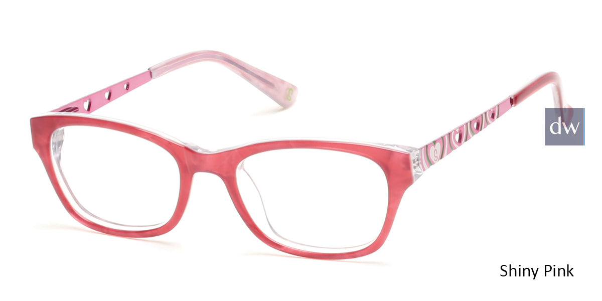 Shiny Pink Skechers SE1601 Eyeglasses.