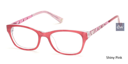 Shiny Pink Skechers SE1601 Eyeglasses.