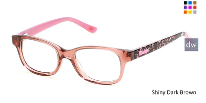 Shiny Dark Brown Skechers SE1604 Eyeglasses.