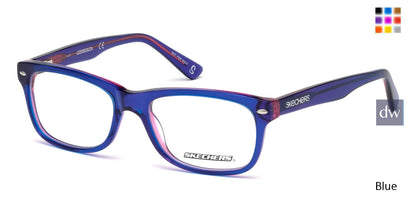 Blue Skechers SE1627 Eyeglasses - Teenager.