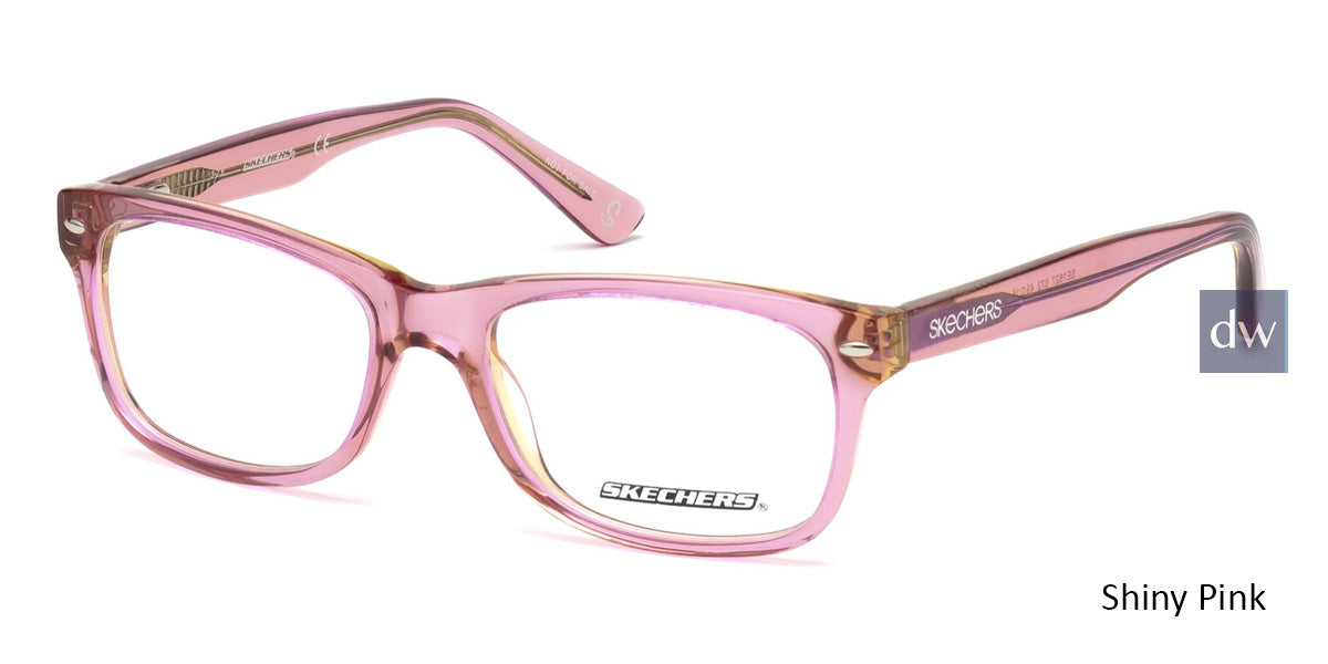 Shiny Pink Skechers SE1627 Eyeglasses - Teenager.