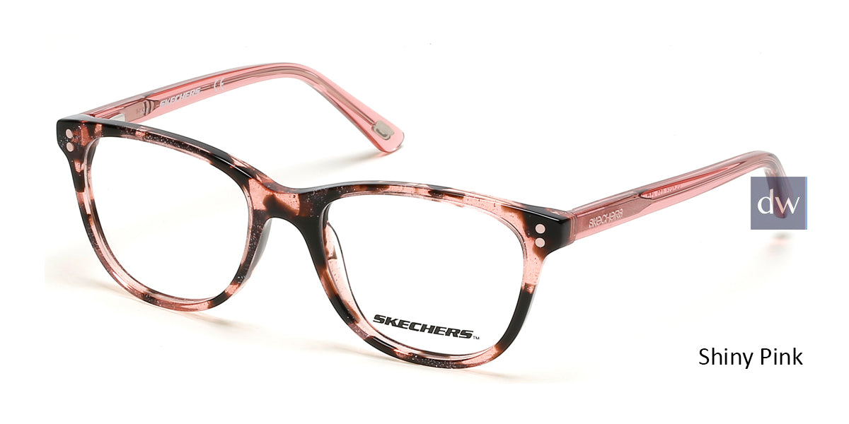 Shiny Pink Skechers SE1631 Eyeglasses