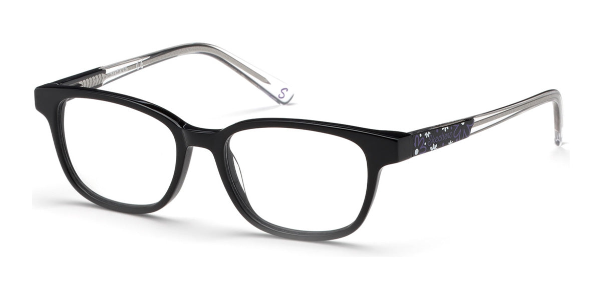 Shiny Black Skechers SE1639 Eyeglasses.