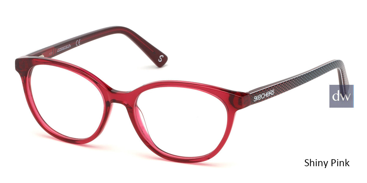 Shiny Pink Skechers SE1640 Eyeglasses - Teenager.