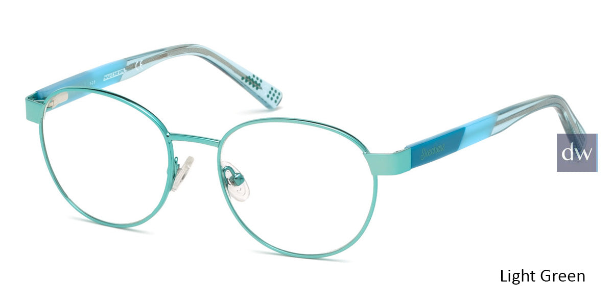 Light Green Skechers SE1641 Eyeglasses.
