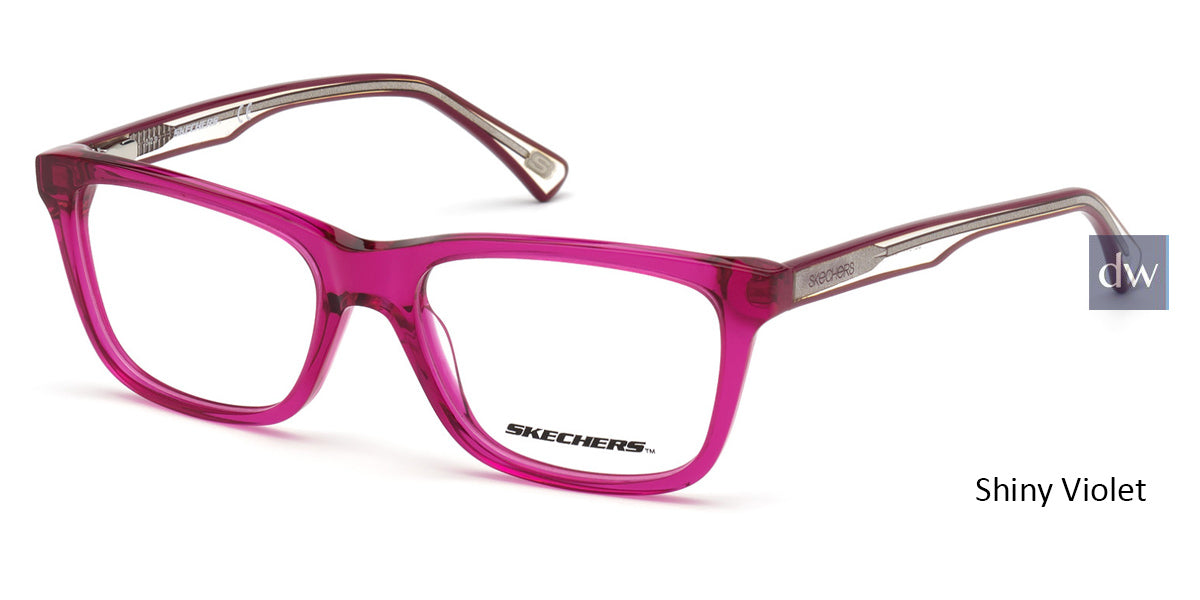 Shiny Violet Skechers SE1644 Eyeglasses