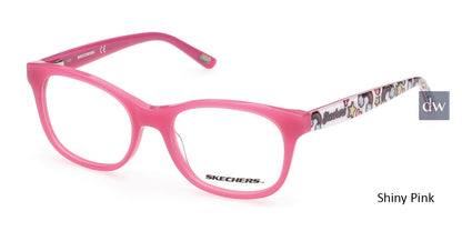 Shiny Pink Skechers SE1646 Eyeglasses - Teenager