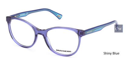 Shiny Blue Skechers SE1647 Eyeglasses