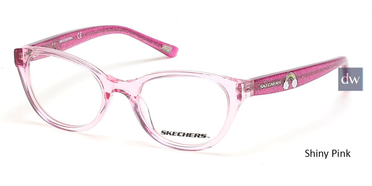 Shiny Pink Skechers SE1651 Eyeglasses