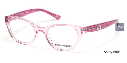 Shiny Pink Skechers SE1651 Eyeglasses
