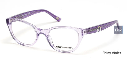 Shiny Violet Skechers SE1651 Eyeglasses