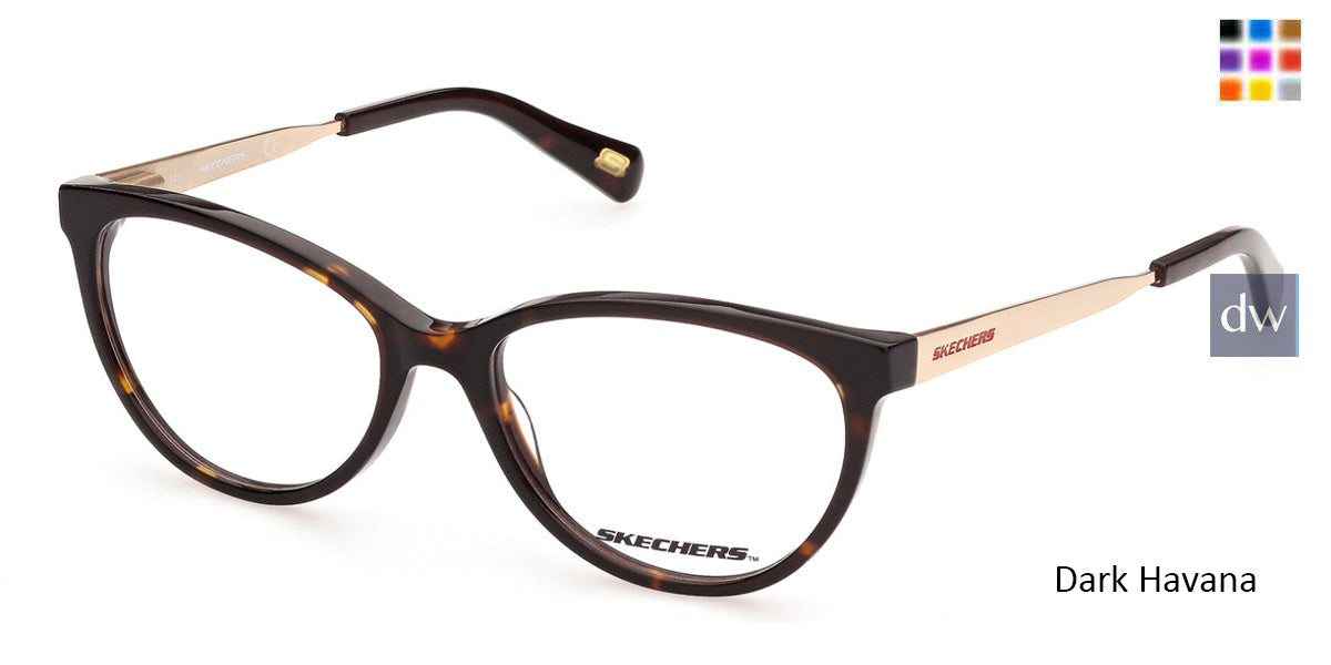 Dark Havana Skechers SE2169 Eyeglasses