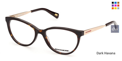 Dark Havana Skechers SE2169 Eyeglasses