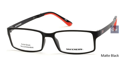 Matte Black Skechers SE3175 Eyeglasses.