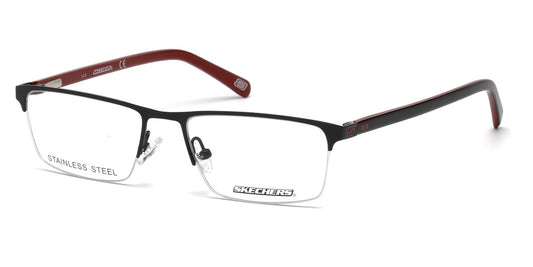 Matte Black Skechers SE3195 Eyeglasses.