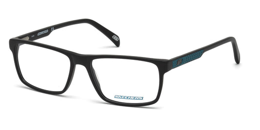 Matte Black Skechers SE3199 Eyeglasses.